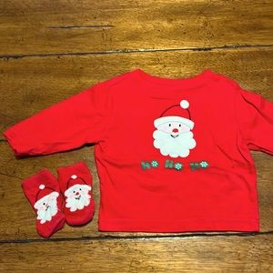 Red Santa Shirt and Socks